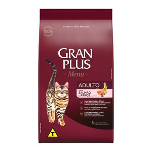 Ração GranPlus Menu Gatos Adultos Salmão e Arroz Ração GranPlus Menu Gatos Adultos Salmão e Arroz