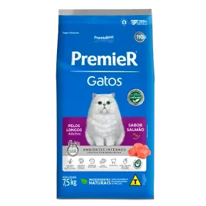 Ração Premier Ambientes Internos Gatos Adultos Pelos Longos Salmão Ração Premier Ambientes Internos Gatos Adultos Pelos Longos Salmão