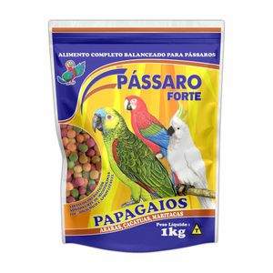 Alimento Extrusado para Papagaios Pássaro Forte - 1 kg Alimento Extrusado para Papagaios Pássaro Forte - 1 kg