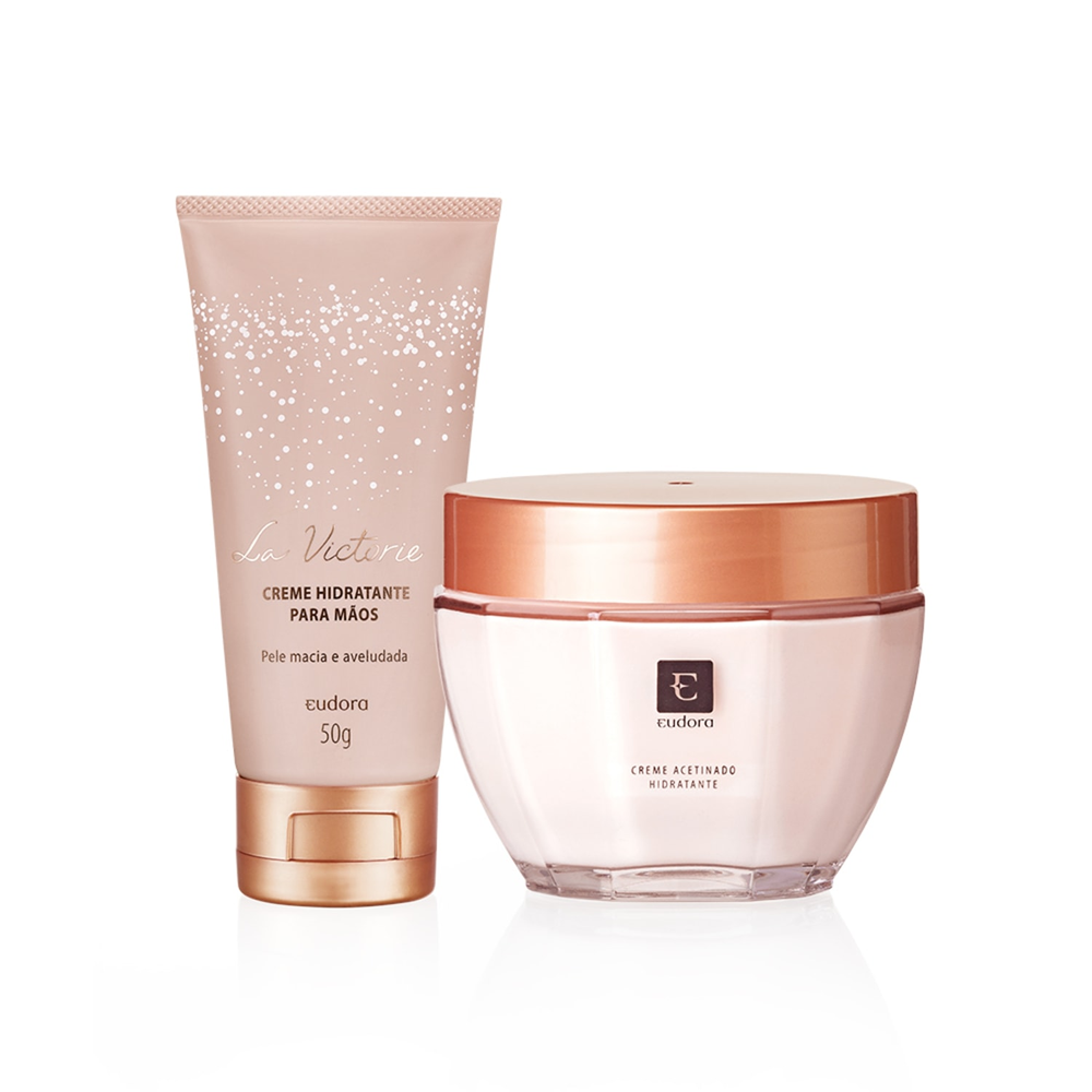 Kit La Victorie Hidratante Mãos + Creme Acetinado Kit La Victorie Hidratante Mãos + Creme Acetinado
