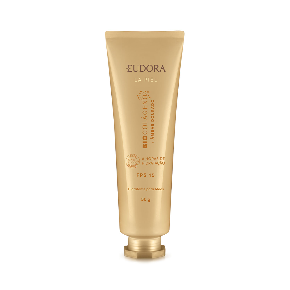 Creme Hidratante para Mãos FPS 15 La Piel Âmbar Dourado 50g Creme Hidratante para Mãos FPS 15 La Piel Âmbar Dourado 50g
