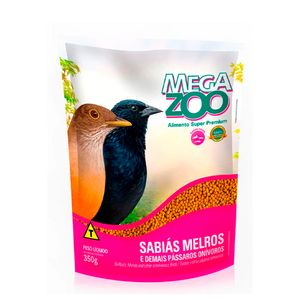 Ração para Sabiás Melros e Pássaros Onívoros Megazoo - 350 g Ração para Sabiás Melros e Pássaros Onívoros Megazoo - 350 g