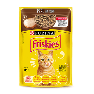 Ração Úmida Friskies Gatos Adultos Peru ao Molho - 85 g Ração Úmida Friskies Gatos Adultos Peru ao Molho - 85 g