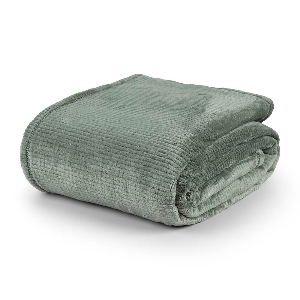 Cobertor Queen Dublin Manta Flannel Ultrasoft - Verde Louro Cobertor Queen Dublin Manta Flannel Ultrasoft - Verde Louro
