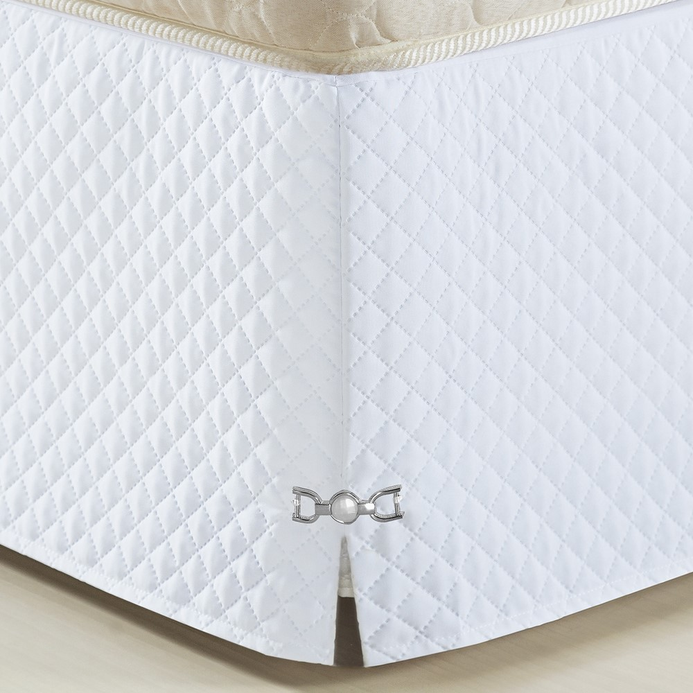 Saia Para Cama Box Queen Veneza 1 Peça Oxford - Branco Saia Para Cama Box Queen Veneza 1 Peça Oxford - Branco