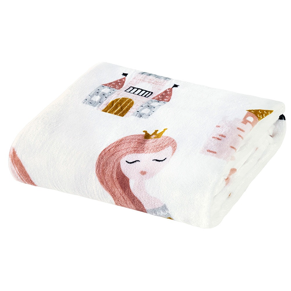 Manta Solteiro Infantil Bouti Kids Flannel 1 Peça - Little Princess Manta Solteiro Infantil Bouti Kids Flannel 1 Peça - Little Princess
