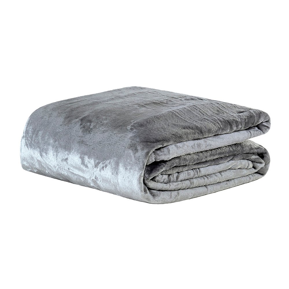 Manta Cobertor Queen Siberia Flannel Microfibra - Flint Cinza Manta Cobertor Queen Siberia Flannel Microfibra - Flint Cinza
