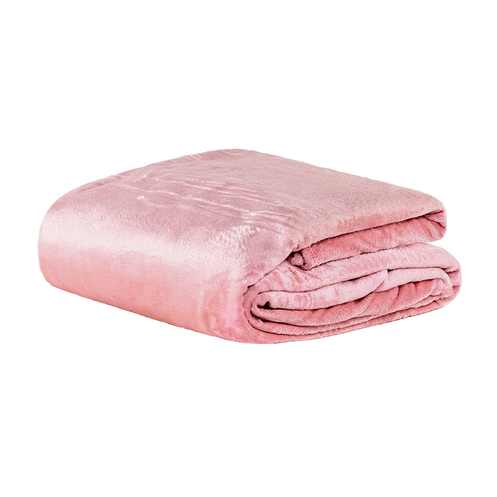 Manta Cobertor Queen Siberia Flannel Microfibra - Sheel Pink Manta Cobertor Queen Siberia Flannel Microfibra - Sheel Pink