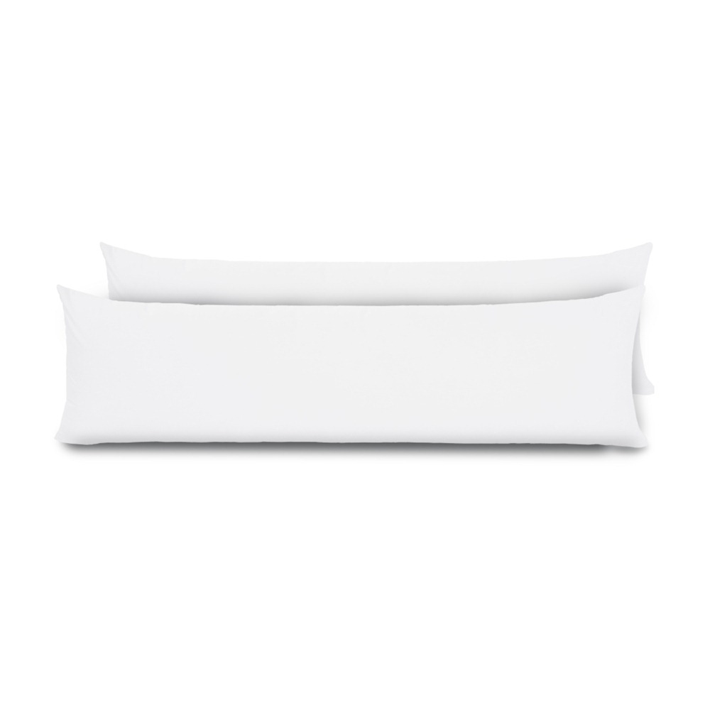 Kit 2 Fronhas para Travesseiro de Corpo Slim 1,50cm x 50cm - Branco Kit 2 Fronhas para Travesseiro de Corpo Slim 1,50cm x 50cm - Branco