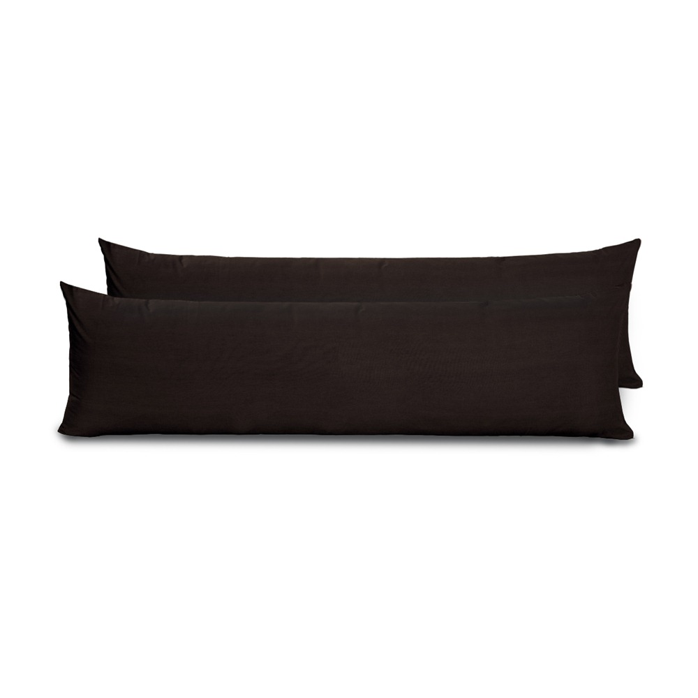 Kit 2 Fronhas para Travesseiro de Corpo Slim 1,50cm x 50cm - Preto Kit 2 Fronhas para Travesseiro de Corpo Slim 1,50cm x 50cm - Preto