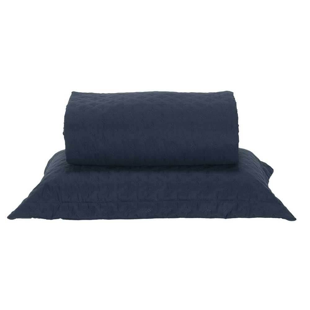 Colcha Cobre Leito Solteiro Milão Dupla Face Micropercal 200 Fios 2 Peças - Azul Petroleo Colcha Cobre Leito Solteiro Milão Dupla Face Micropercal 200 Fios 2 Peças - Azul Petroleo