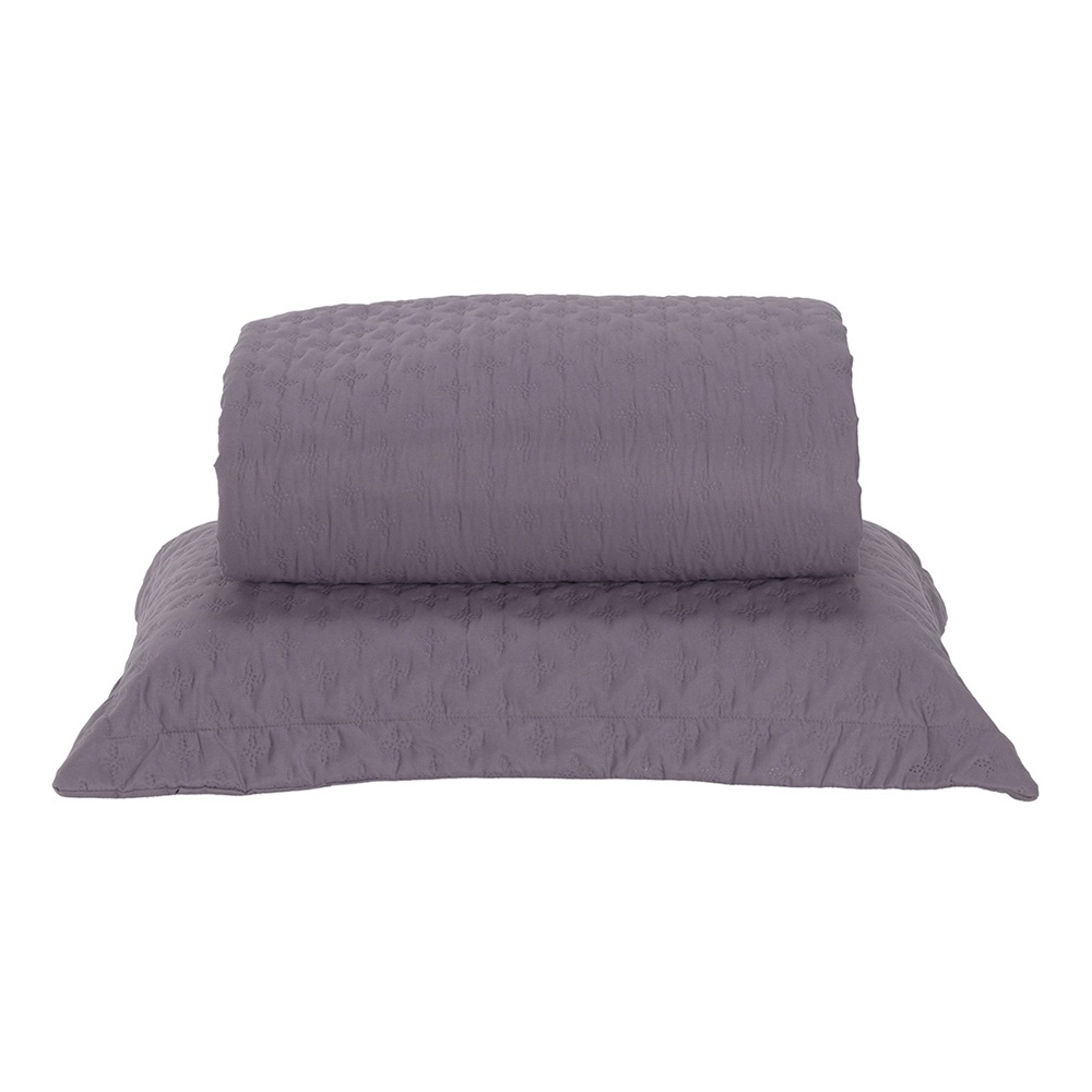 Colcha Cobre Leito Solteiro Milão Dupla Face Micropercal 200 Fios 2 Peças - Lavanda Colcha Cobre Leito Solteiro Milão Dupla Face Micropercal 200 Fios 2 Peças - Lavanda