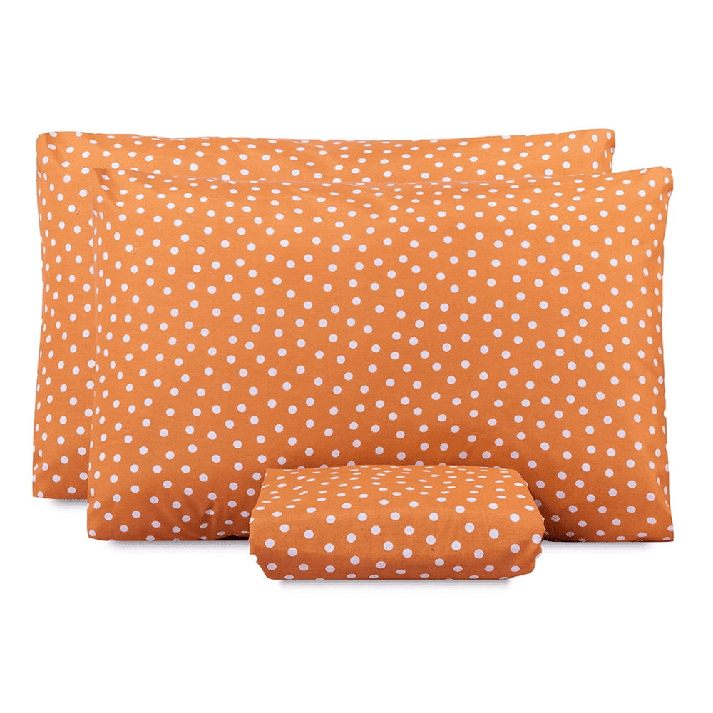 Jogo de Lençol Queen Classic Estampado 160 Fios 3 Peças - Poa Terracota Jogo de Lençol Queen Classic Estampado 160 Fios 3 Peças - Poa Terracota