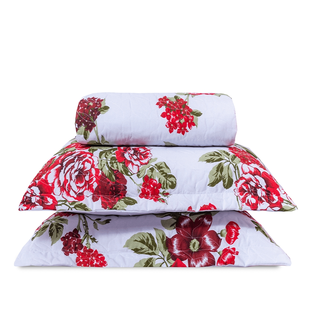 Cobre Leito King Classic Estampado 160 Fios 3 Peças - Eva Cobre Leito King Classic Estampado 160 Fios 3 Peças - Eva