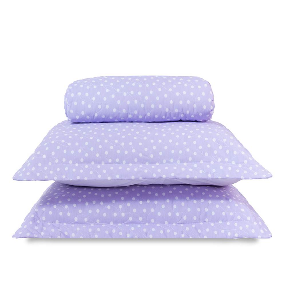 Cobre Leito King Classic Estampado 160 Fios 3 Peças - Poa Lilas Cobre Leito King Classic Estampado 160 Fios 3 Peças - Poa Lilas