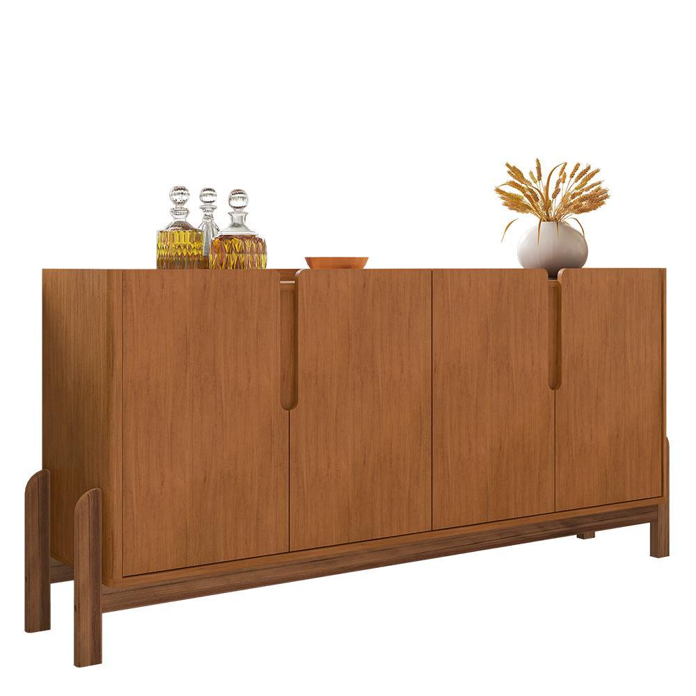 Buffet Aparador Lizz 170cm 4 Portas Cedro - Casa D Buffet Aparador Lizz 170cm 4 Portas Cedro - Casa D