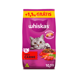 Ração Whiskas Gatos Adultos Carne Ração Whiskas Gatos Adultos Carne