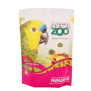 Ração para Papagaio com Frutas e Legumes Megazoo - 600g Ração para Papagaio com Frutas e Legumes Megazoo - 600g