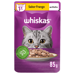 Ração Úmida Whiskas Sachê Frango ao Molho Gatos Adultos - 85 g Ração Úmida Whiskas Sachê Frango ao Molho Gatos Adultos - 85 g