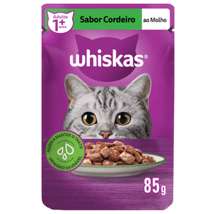 Ração Úmida Whiskas Sachê Cordeiro ao Molho Gatos Adultos - 85 g Ração Úmida Whiskas Sachê Cordeiro ao Molho Gatos Adultos - 85 g