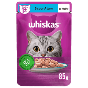 Ração Úmida Whiskas Sachê Atum ao Molho Gatos Adultos - 85 g Ração Úmida Whiskas Sachê Atum ao Molho Gatos Adultos - 85 g