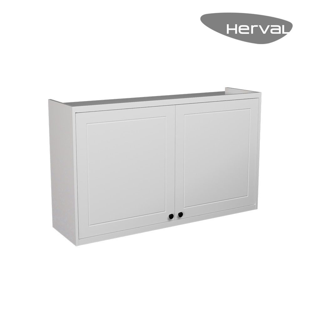 Armário Aéreo MDF Herval Viana, 2 Portas, Branco Ártico, 120 Cm Armário Aéreo MDF Herval Viana, 2 Portas, Branco Ártico, 120 Cm