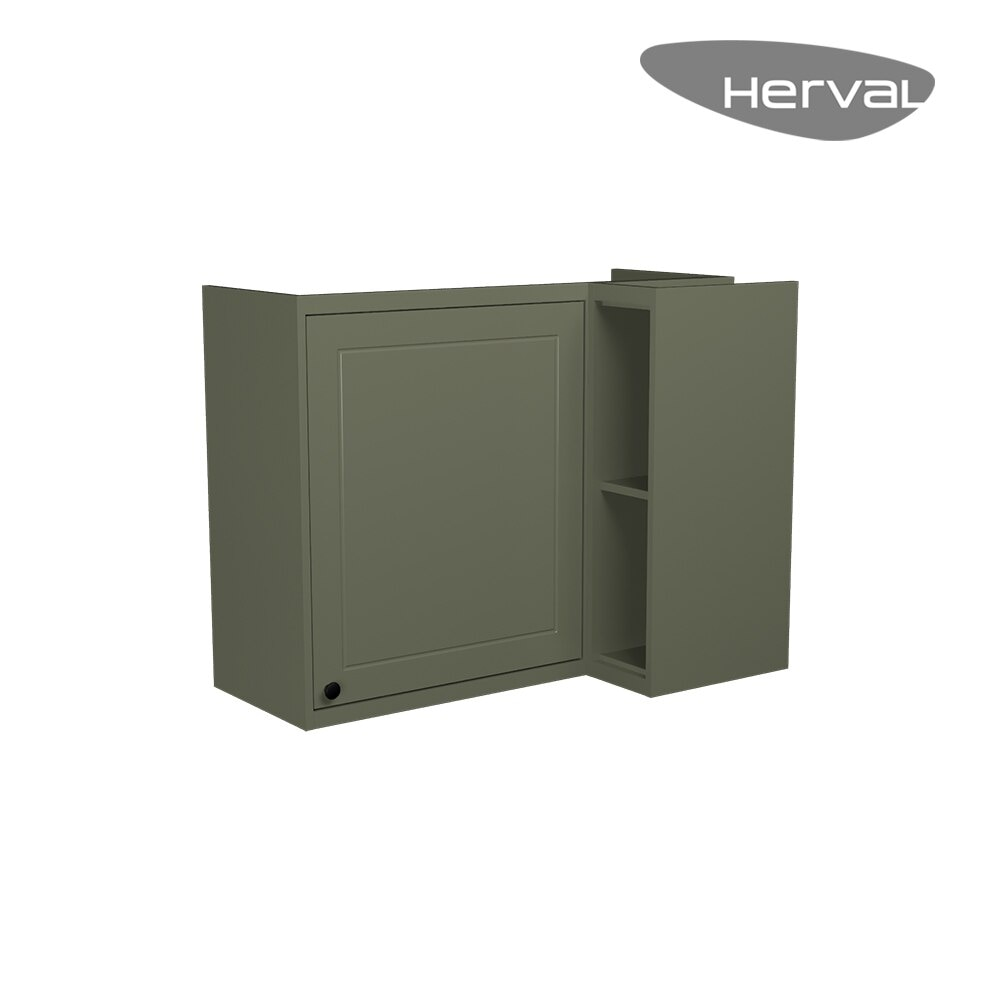 Armário Aéreo MDF Herval Viana, 1 Porta, Verde Hill, 92,5 Cm Armário Aéreo MDF Herval Viana, 1 Porta, Verde Hill, 92,5 Cm
