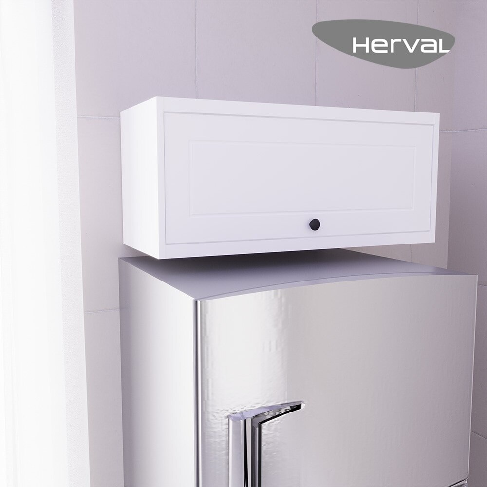 Armário Aéreo MDF Herval Viana, 1 Porta, Branco Ártico, 80 Cm Armário Aéreo MDF Herval Viana, 1 Porta, Branco Ártico, 80 Cm