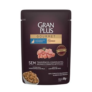 Ração Úmida GranPlus Gourmet Gatos Castrados Frango - 85 g Ração Úmida GranPlus Gourmet Gatos Castrados Frango - 85 g