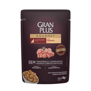Ração Úmida GranPlus Gourmet Gatos Filhotes Frango - 85 g Ração Úmida GranPlus Gourmet Gatos Filhotes Frango - 85 g