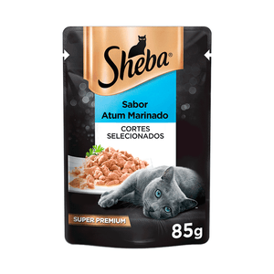 Ração Úmida Sheba Gatos Adultos Sachê Atum Marinado - 85 g Ração Úmida Sheba Gatos Adultos Sachê Atum Marinado - 85 g