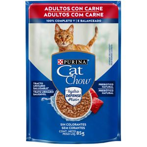 Ração Úmida Cat Chow Adultos Carne - 85 g Ração Úmida Cat Chow Adultos Carne - 85 g