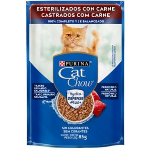 Ração Úmida Cat Chow Castrados Carne - 85 g Ração Úmida Cat Chow Castrados Carne - 85 g