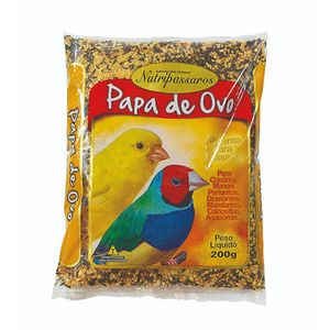 Alimento para Pássaros Papa de Ovo Nutripássaros - 220 g Alimento para Pássaros Papa de Ovo Nutripássaros - 220 g