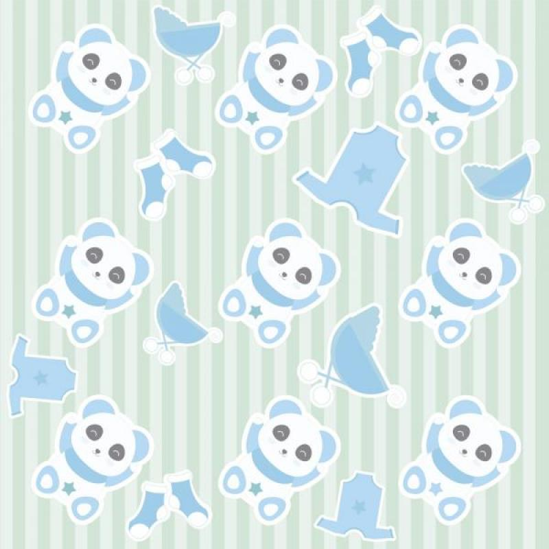 Papel de Parede Kids Ursinho Menino Papel de Parede Kids Ursinho Menino