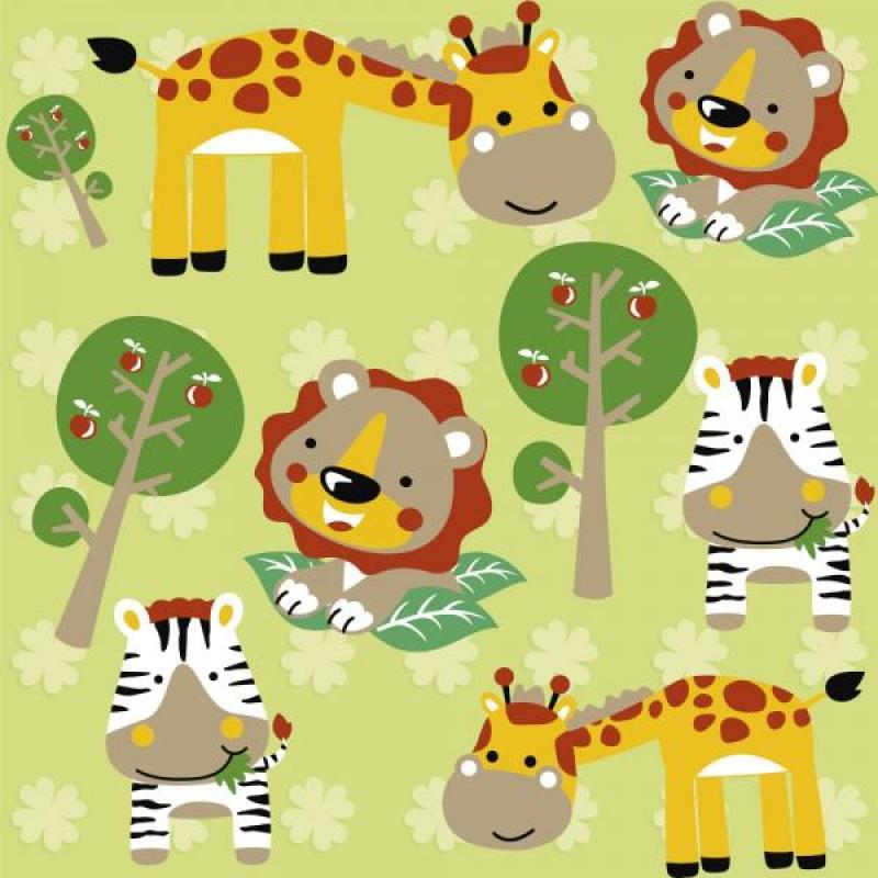 Papel de Parede Kids Safari Papel de Parede Kids Safari