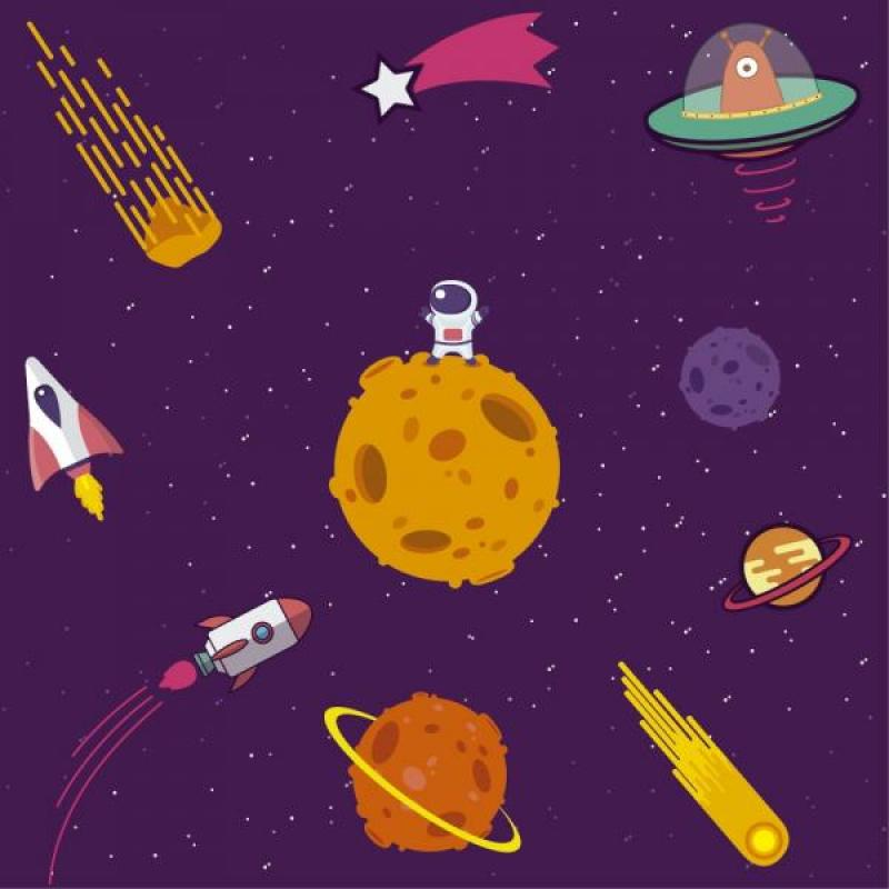 Papel de Parede Kids Universo Papel de Parede Kids Universo