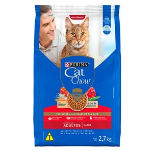 Ração Cat Chow Gatos Adultos Carne Ração Cat Chow Gatos Adultos Carne