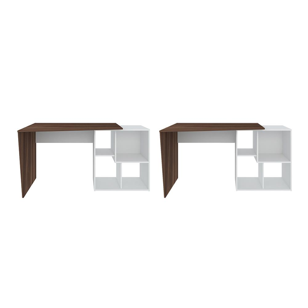Conjunto de Escrivaninhas Cancún Ipê Branco Conjunto de Escrivaninhas Cancún Ipê Branco