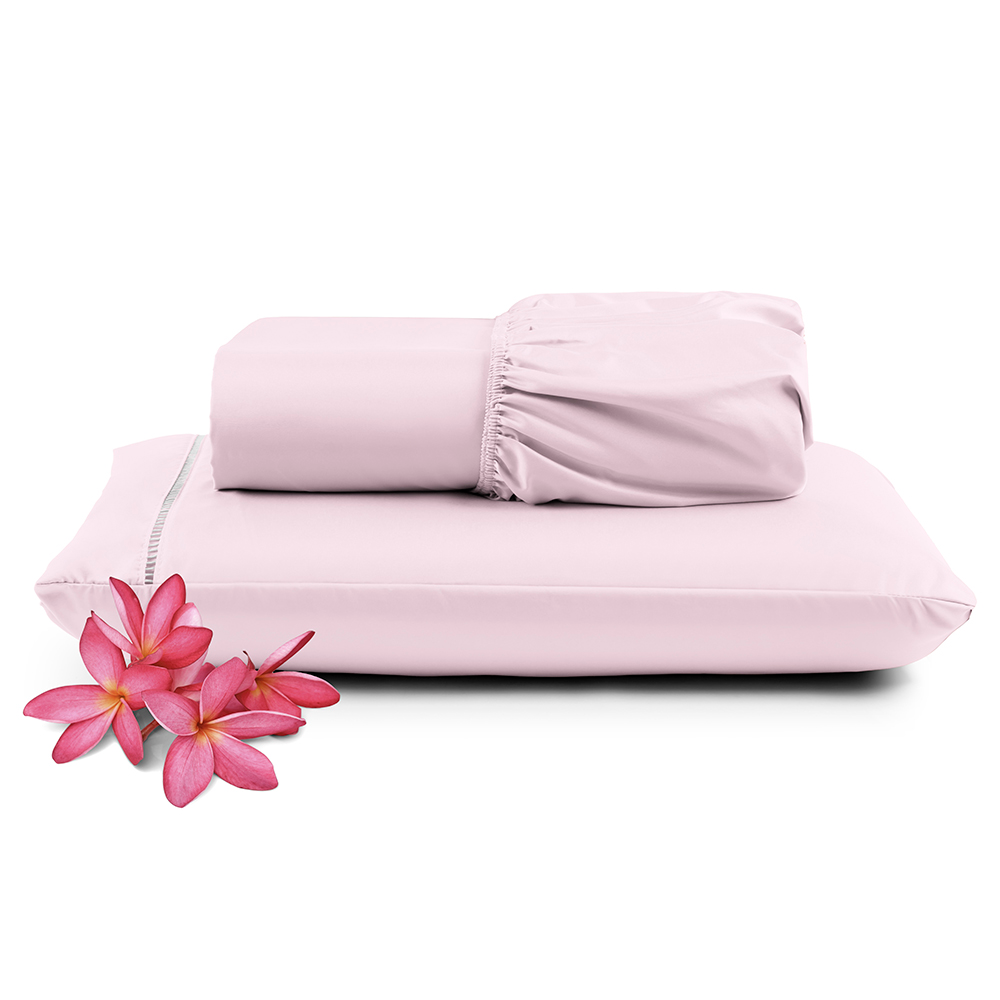 Jogo de Lençol Micropercal 400 Fios Solteiro 2 Peças Barato - Rosa Jogo de Lençol Micropercal 400 Fios Solteiro 2 Peças Barato - Rosa