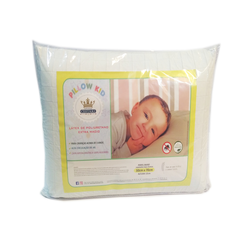 Travesseiro Infantil Antialérgico Pillow Kid Cestari 1 peça Travesseiro Infantil Antialérgico Pillow Kid Cestari 1 peça