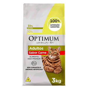 Ração Optimum para Gatos Adultos Carne Ração Optimum para Gatos Adultos Carne