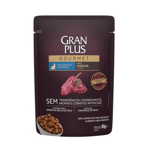 Ração Úmida GranPlus Gourmet Gatos Castrados Ovelha - 85 g Ração Úmida GranPlus Gourmet Gatos Castrados Ovelha - 85 g