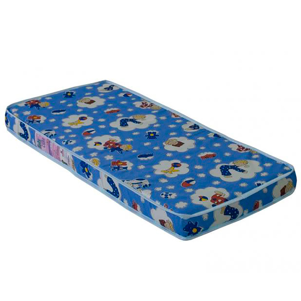 Colchao Para Berço Padrao Americano 130x70 cm BB864 Azul Comm Colchao Para Berço Padrao Americano 130x70 cm BB864 Azul Comm