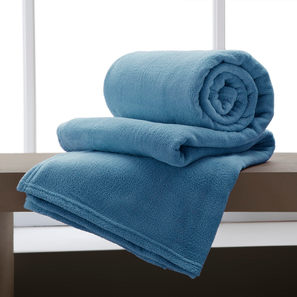 Manta Solteiro Flannel Extra Macio Corttex - Índigo Manta Solteiro Flannel Extra Macio Corttex - Índigo