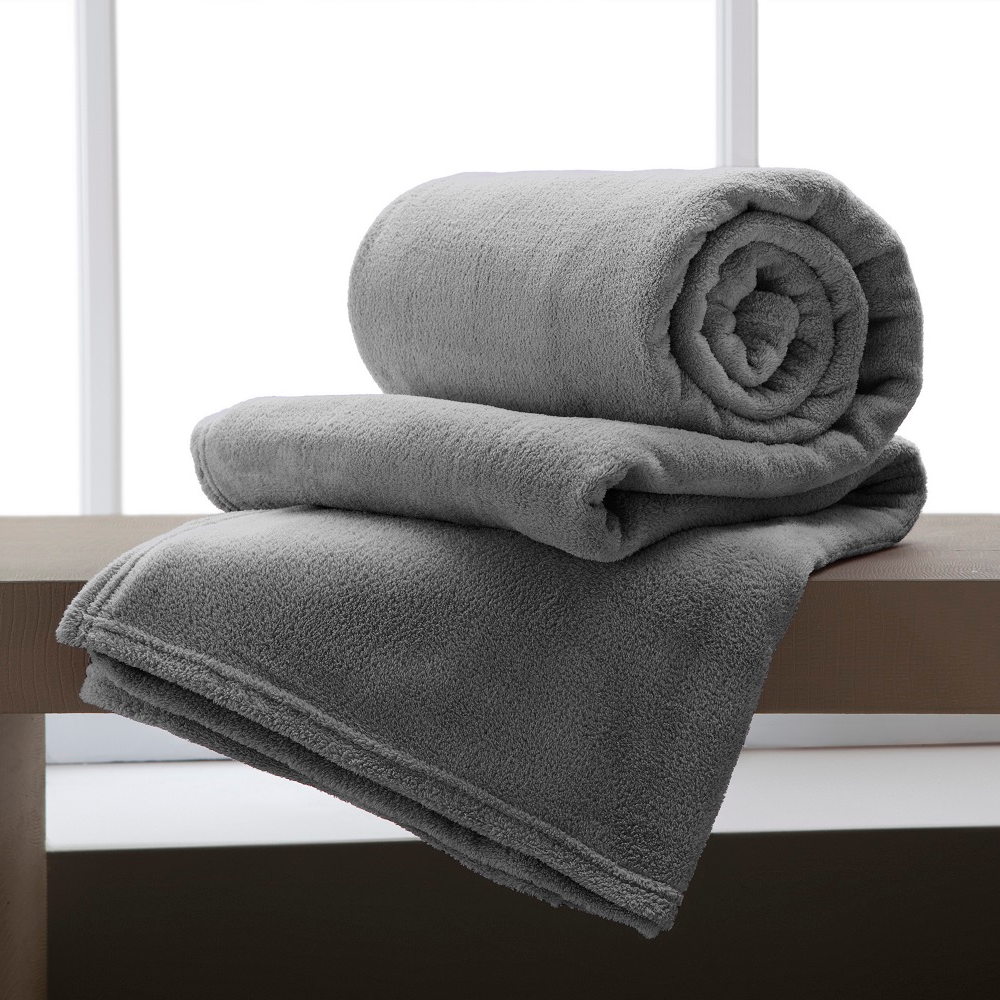 Manta Casal Flannel Extra Macio Corttex - Chumbo Manta Casal Flannel Extra Macio Corttex - Chumbo