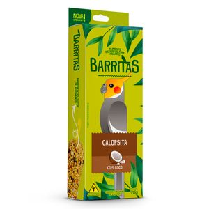 Bastão de Sementes com Coco Barritas Calopsita Zootekna - 70g Bastão de Sementes com Coco Barritas Calopsita Zootekna - 70g