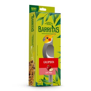 Bastão de Sementes com Maçã Barritas Calopsita Zootekna - 70g Bastão de Sementes com Maçã Barritas Calopsita Zootekna - 70g