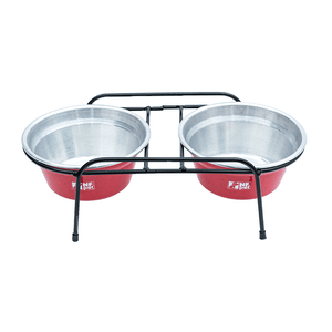 Comedouro Aramado Duplo NF Pet Vermelho - 1,2 L Comedouro Aramado Duplo NF Pet Vermelho - 1,2 L