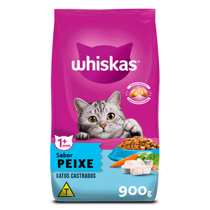 Ração Whiskas Gatos Adultos Castrados Peixe Ração Whiskas Gatos Adultos Castrados Peixe